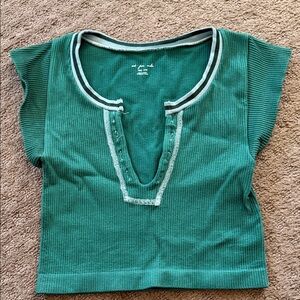 Like new Free People out from under top XS/S in green